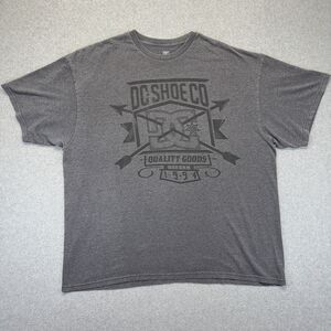 DC Shoes Graphic T-Shirt Men’s XXL Gray Skate Streetwear Tee